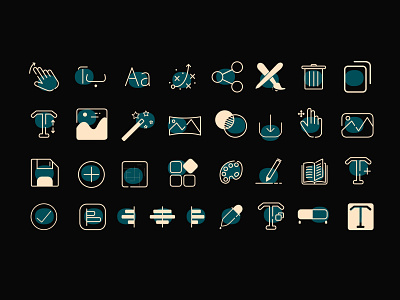 Icon Design project TextNegar DarkMode