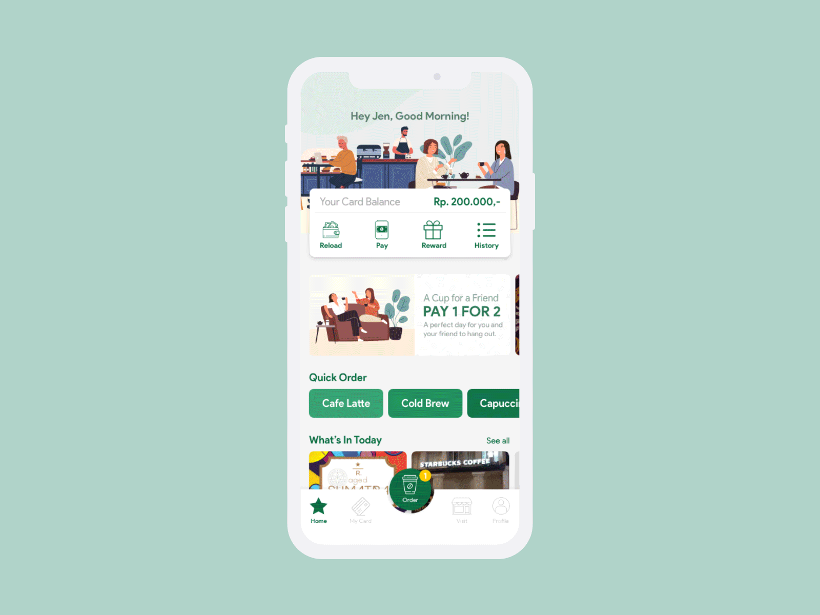 Starbucks Rewards - Home Redesign