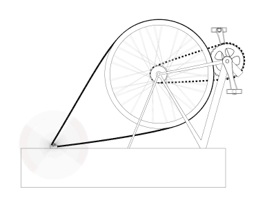 Bicycle centrifuge with more detail