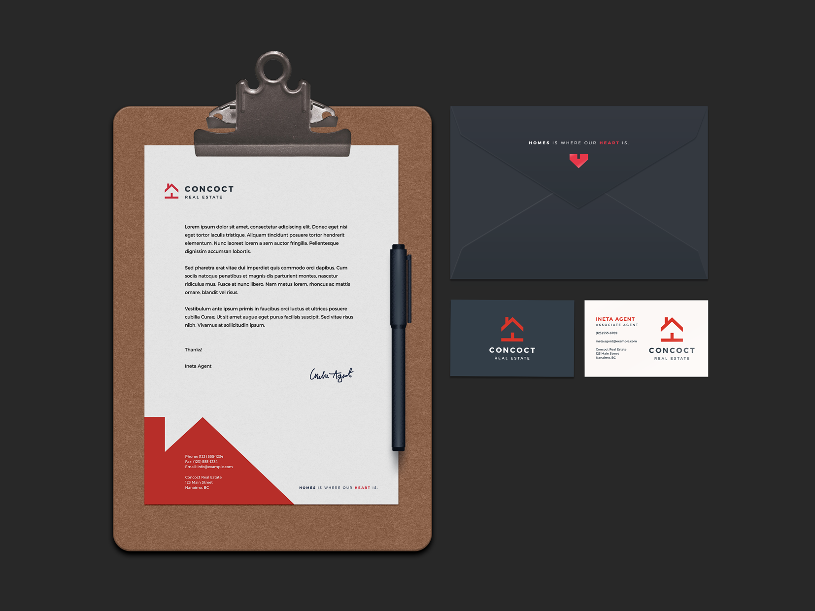 Brand for a Fake Real Estate Company by Phil Pond on Dribbble