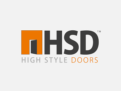 High Style Doors brand branding development doors high logo logos style
