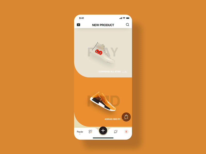 Home page effect 3d color design nike principle shoes shoes shopping sketch ui ux yeezy 动画 品牌 应用