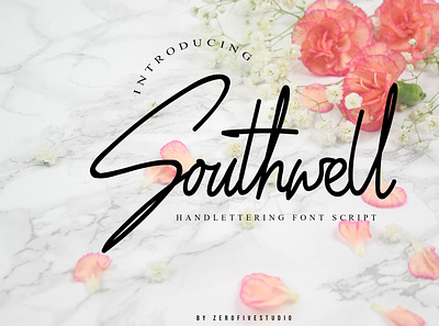 Southwell Script branding design font font awesome font design font family fonts lettering logo typography