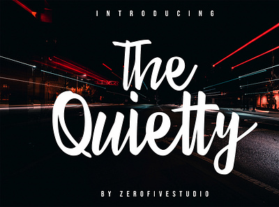 The Quietty design font font awesome font design font family fonts lettering typography