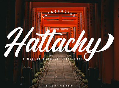 Hattachy Modern Handlettering branding design font font awesome font design font family fonts lettering logo typography