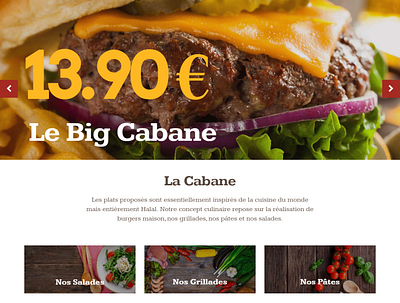 La Cabane | Halal Restaurant | Official Site cafe cafe in paris cafe landing page fast food food france french french cafe homepage homepage design landing page paris restaurant ui webdesign