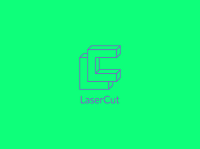 LogoCore Challenge - Day 18: LaserCut adobe branding contrast design flat illustration illustrator lasercut logo logo logocore logodesign logorype minimal typography vector