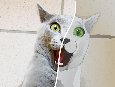 Cartoon me Challenge: Saya, my cat adobe cartoon cartoon me cat flat illustration illustrator vector water color