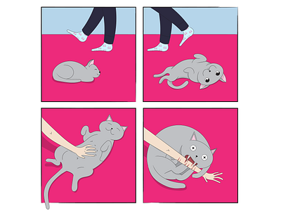 Tails of Suspense: The Flop cat comic comic comic strip digital art drawing illustation