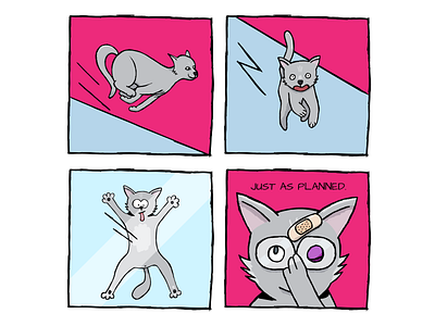 Tails of Suspense: Just as Planned cat comics comic digital art drawing illsutration