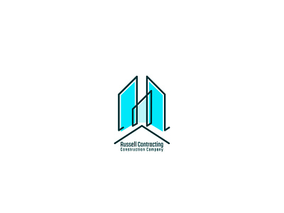 Daily Logo Challenge - Day 45: Construction company. branding design flat illustration illustrator logo minimal