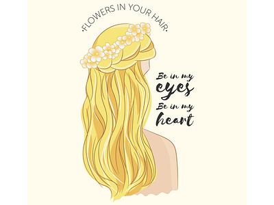 The Lumineers - Flowers In Your Hair - Lyrics Poster