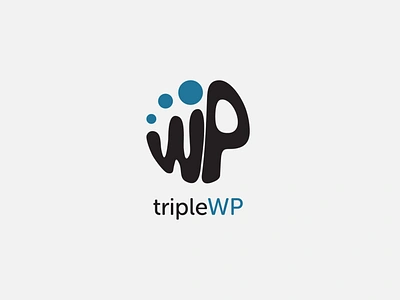 LogoCore Challenge - Day 03: TripleWP adobe branding design flat illustration illustrator logo logocore minimal triplewp triplewp logo typography vector