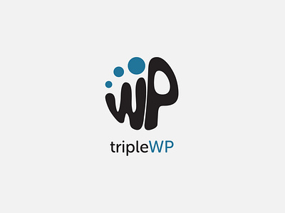 LogoCore Challenge - Day 03: TripleWP adobe branding design flat illustration illustrator logo logocore minimal triplewp triplewp logo typography vector