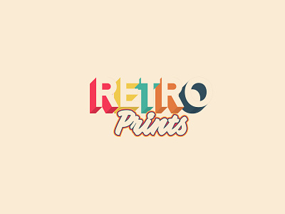 LogoCore Challenge - Day 10: Retro Prints adobe branding design flat illustration illustrator logo logocore minimal retro retro prints typography vector