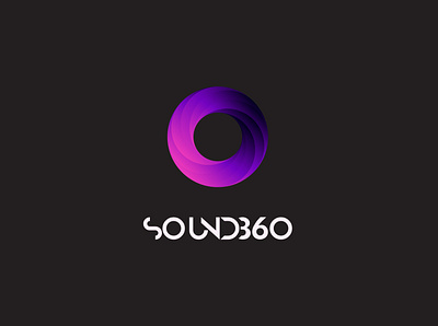LogoCore Challenge - Day 13: Sound360 branding design flat gradient gradient logo illustration illustrator logo logo design logocore logotype minimal sound369 typography vector