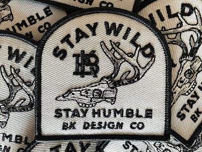 Stay Wild Patch antlers deer deerskull patch stay humble stay wild