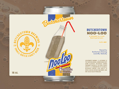Butchertown Noo-Loo Sour beer branding chocolate sour yoohoo