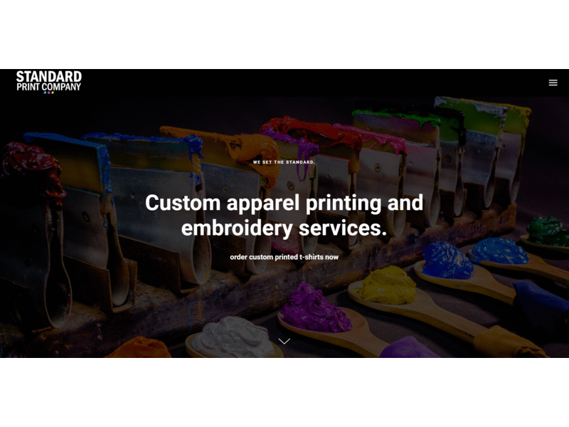 Webdesign - Screen Print Shop design ui ux webdesign website