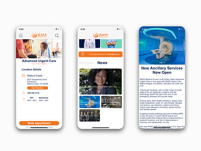 Medical Group App - Healthcare app health healthcare medical mobile mobile app design ui ux