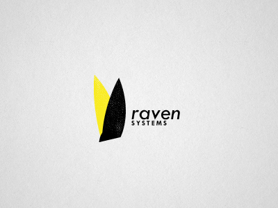 Raven Systems bird identity logo raven