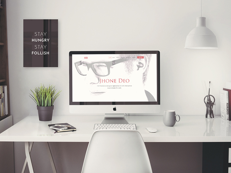 Jhone Deo onepager wordpress template portfolio onepage