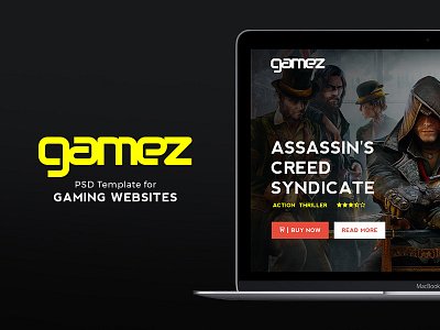 Gamez gaming psd review wordpress