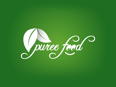 Puree Food food logo organic food organic logo