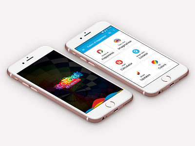 Colors of Happiness app ui app ux berger color shade colors mobile app paint app user experience user interface