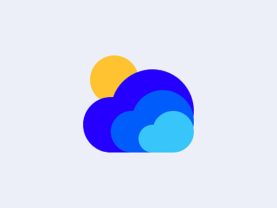 Clouds app branding design illustration logo mobile vector