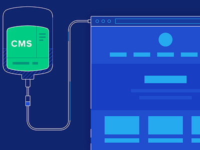 CMS Web Design: A Guide to Dynamic Content Applications cms cms design content management system illustration product design ui ui design ux ux design