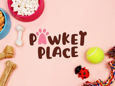 Pawket Place Logo Design branding cute logo design dog logo dogs fun logo grooming logo logodesign logotype paw pet pet logo pet store pet store logo pets petshop petstore puppy toys