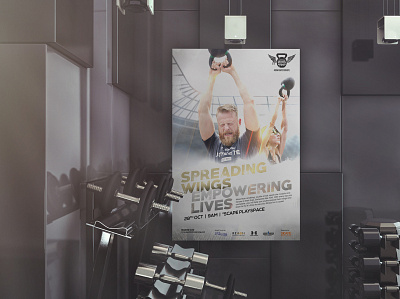 Operation Broken Wing Crossfit Movement charity crossfit design event fitness gym movement poster design singapore sports weightlifting weights
