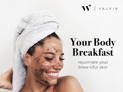 VALVIN Coffee Scrub Branding bodycare branding coffee coffee scrub graphic design singapore skincare