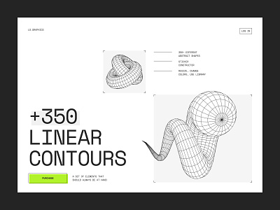 👽Contours!👽Abstract Linear Vector Illustrations
