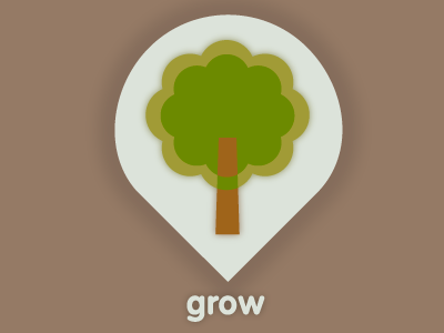 Grow icon identity tree