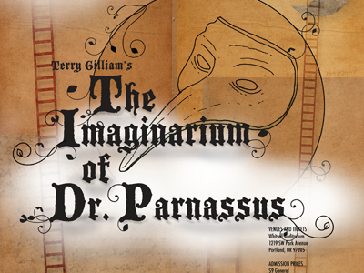 Imaginarium of Dr. Parnassus design erin lynch imaginarium of dr. parnassus movie poster poster terry gilliam