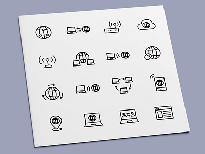 Internet Communication Icons communication computing connection data icon icon design icon set icons internet network networking online transfer