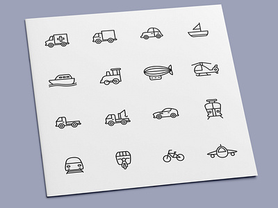 Mode of Transport Icons