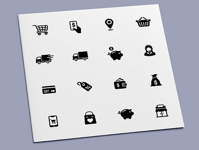Shopping Icons ecommerce icon icon design icon set icons shop shopping store