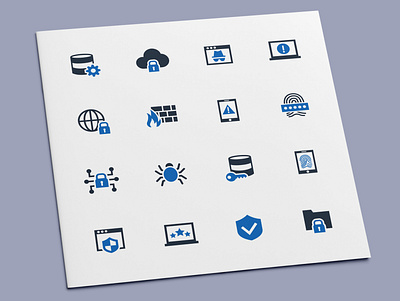 Internet Security Icons computer data database icon icon design icon set icons internet network security server technology