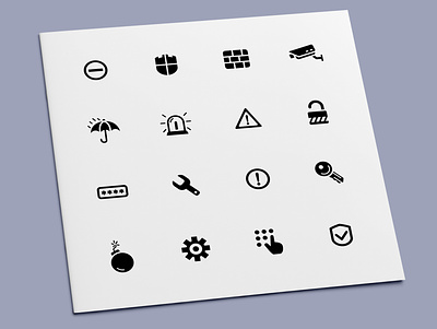 Security Icons alarm icon icon design icon set icons password privacy protection safe secure security warning