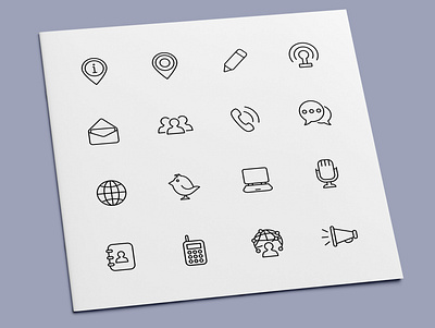 Communication Icons communication contact icon icon design icon set icons media network social social media