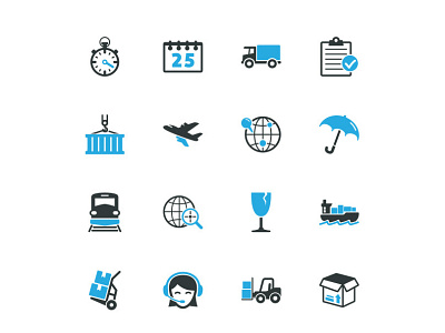 Logistics Icons business delivery icon icon design icon set icons logistics shipping