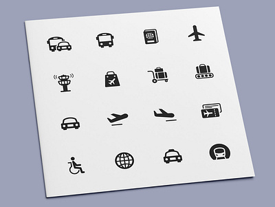 Airport Icons airport icon icon design icon set icons transport transportation