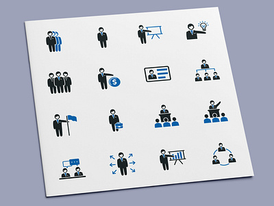 Business Administration Icons administration business businessman conference icon icon design icon set icons leader leadership management manager meeting presentation