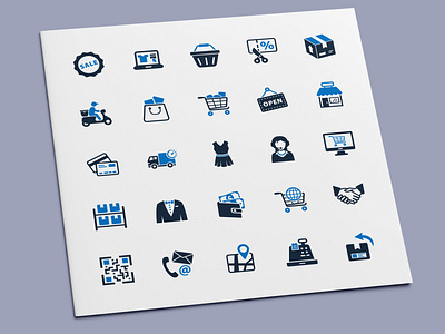 Shopping & E-commerce Icons business delivery ecommerce icon icon design icon set icons shipping shop shopping store