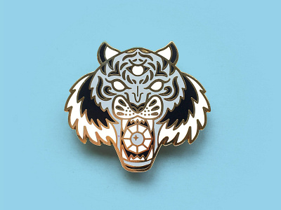 Tiger Enamel Pin