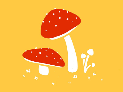 Couple of Fungi illustration