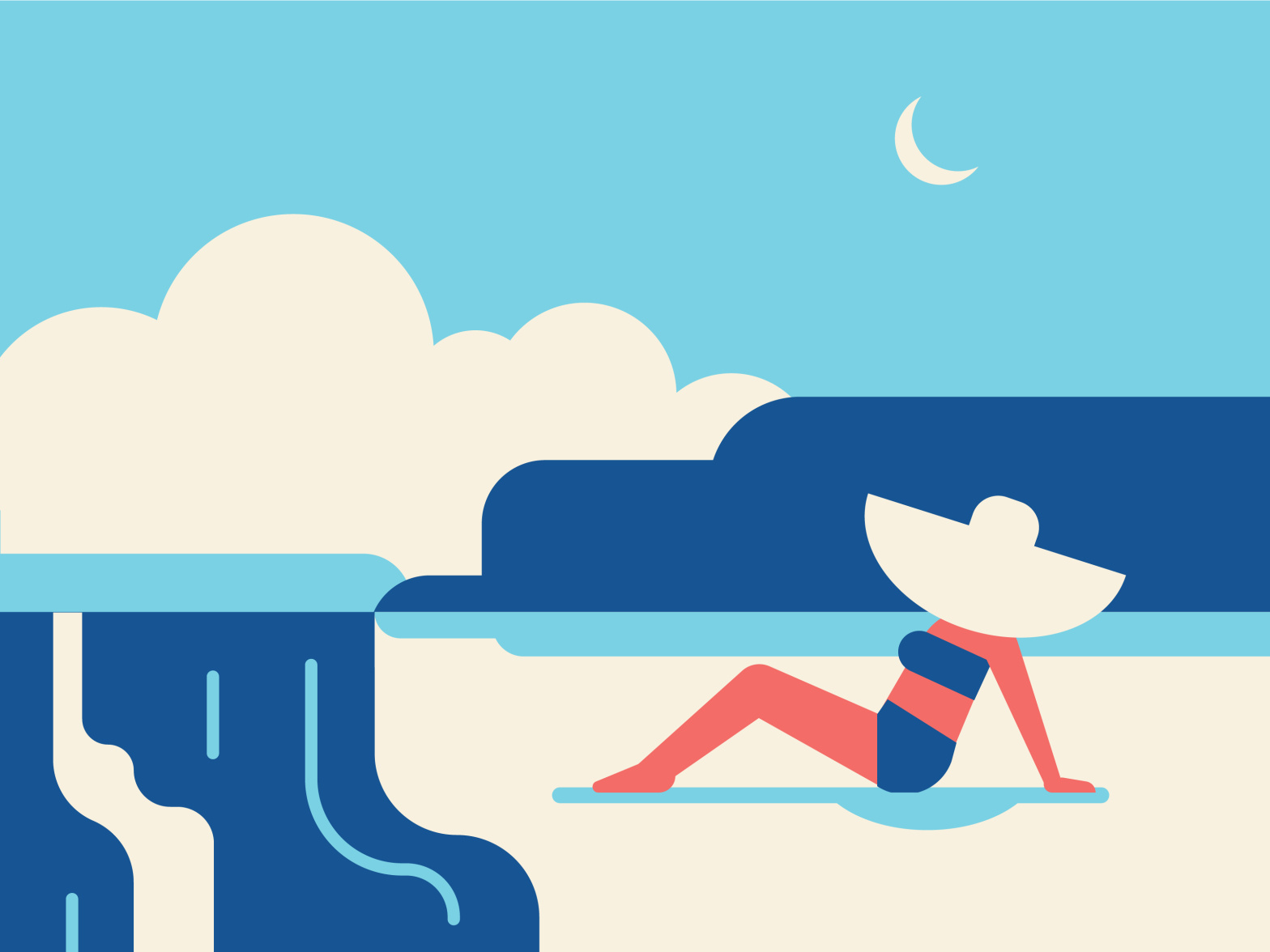 Beach Day by Andrea Pereira on Dribbble